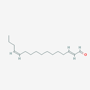 molecular formula C16H28O B13840806 (2E,12Z)-Hexadeca-2,12-dienal 