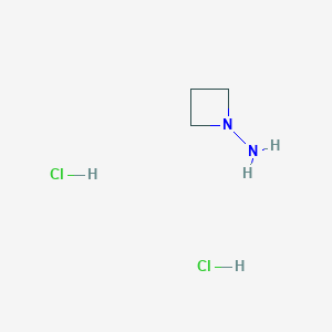 molecular formula C3H10Cl2N2 B1384083 Azetidin-1-amine dihydrochloride CAS No. 2060060-67-3