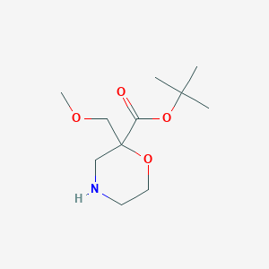 B1384085 Tert-butyl 2-(methoxymethyl)morpholine-2-carboxylate CAS No. 2059988-74-6