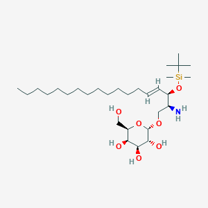 molecular formula C30H61NO7Si B13840877 Alpha-Galactosyl-3-(t-butyldimethylsilyl) erythro-Sphingosine 