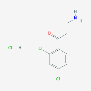 molecular formula C9H10Cl3NO B1384091 3-Amino-1-(2,4-dichlorophenyl)propan-1-one hydrochloride CAS No. 948595-84-4