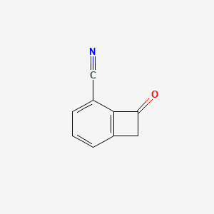 molecular formula C9H5NO B13840963 8-Oxobicyclo[4.2.0]octa-1(6),2,4-triene-2-carbonitrile 