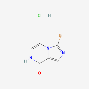 molecular formula C6H5BrClN3O B1384097 3-bromo-7H,8H-imidazo[1,5-a]pyrazin-8-one hydrochloride CAS No. 2060063-35-4