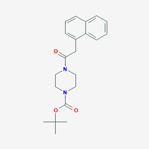 molecular formula C21H26N2O3 B13840990 Tert-butyl 4-(2-naphthalen-1-ylacetyl)piperazine-1-carboxylate CAS No. 194943-71-0