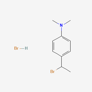 molecular formula C10H15Br2N B1384105 4-(1-bromoethyl)-N,N-dimethylaniline hydrobromide CAS No. 2044927-46-8