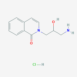 molecular formula C12H15ClN2O2 B1384108 2-(3-氨基-2-羟基丙基)-1,2-二氢异喹啉-1-酮盐酸盐 CAS No. 2060052-57-3