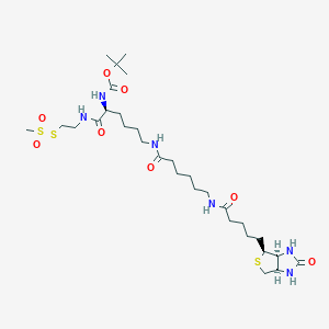 molecular formula C30H54N6O8S3 B13841084 N2-t-Boc-N6-(biotinamido-6-N-caproylamido)lysinylamidoethane Methanethiosulfonate 