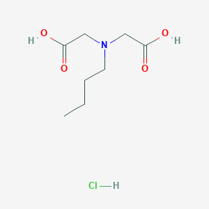 molecular formula C8H16ClNO4 B1384109 2-[Butyl(carboxymethyl)amino]acetic acid hydrochloride CAS No. 2059941-76-1