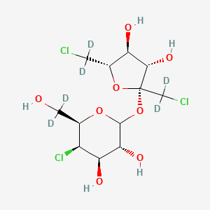 molecular formula C12H19Cl3O8 B13841118 Trichlorosucrose-d6, 1,6-Dichloro-1,6-dideoxy-ss-D-fructofuranosyl-4-chloro-4-deoxy 