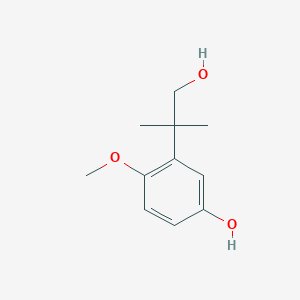 molecular formula C11H16O3 B13841137 3-(1-Hydroxy-2-methylpropan-2-yl)-4-methoxyphenol 
