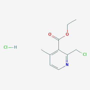 molecular formula C10H13Cl2NO2 B1384115 Ethyl 2-(chloromethyl)-4-methylpyridine-3-carboxylate hydrochloride CAS No. 2060024-96-4