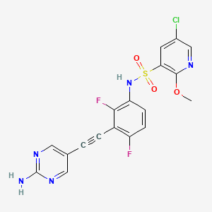 molecular formula C18H12ClF2N5O3S B1384116 GCN2iB CAS No. 2183470-12-2