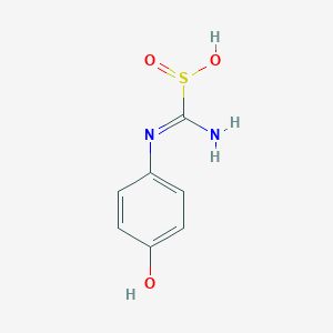 molecular formula C7H8N2O3S B138412 (4-Hydroxyanilino)(imino)methanesulfinic acid CAS No. 146886-04-6