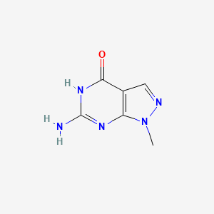 molecular formula C6H7N5O B1384120 6-Amino-1-methyl-1H-pyrazolo[3,4-d]pyrimidin-4(7H)-one CAS No. 5399-91-7