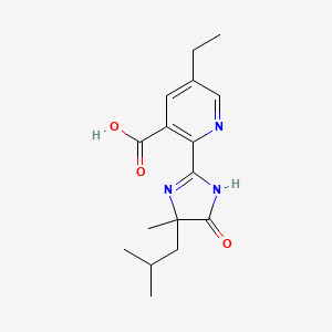 molecular formula C16H21N3O3 B13841220 4-Desisopropyl-4-isobutyl Imazethapyr 
