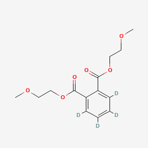 molecular formula C14H18O6 B1384124 Phthalic acid, bis-methylglycol ester D4 CAS No. 1398065-54-7