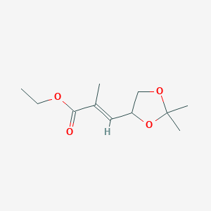 molecular formula C11H18O4 B13841260 Ethyl (2E,4S)-4,5-Isopropylidenedioxy-2-methylpent-2-enoate 