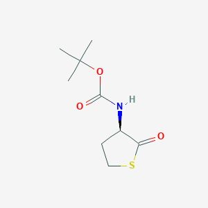 molecular formula C9H15NO3S B13841288 tert-butyl N-[(3R)-2-oxothiolan-3-yl]carbamate 