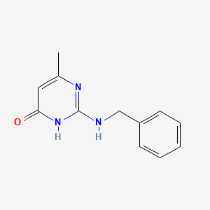 molecular formula C12H13N3O B1384129 2-(Benzylamino)-6-methylpyrimidin-4-ol CAS No. 88637-00-7