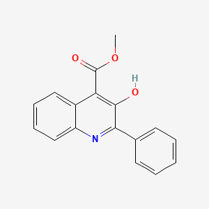 molecular formula C17H13NO3 B13841303 Methyl 3-hydroxy-2-phenylquinoline-4-carboxylate 