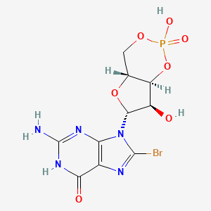 molecular formula C10H11BrN5O7P B1384131 8-bromo-cGMP CAS No. 31356-94-2