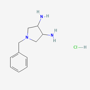 molecular formula C11H18ClN3 B13841317 1-Benzylpyrrolidine-3,4-diamine;hydrochloride 