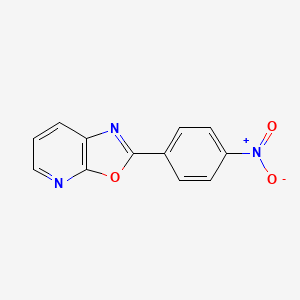 molecular formula C12H7N3O3 B13841356 2-(4-Nitrophenyl)-[1,3]oxazolo[5,4-b]pyridine 