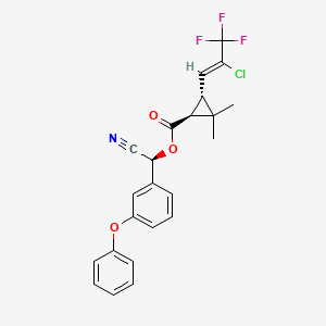 molecular formula C23H19ClF3NO3 B13841363 (1S)-trans-Y-Cyhalothrin 