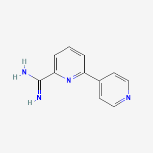 molecular formula C11H10N4 B13841382 6-Pyridin-4-ylpyridine-2-carboximidamide 