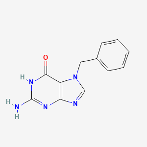 molecular formula C12H11N5O B1384145 2-Amino-7-benzyl-1H-purin-6(7H)-one CAS No. 17495-12-4