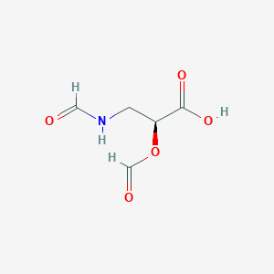 molecular formula C5H7NO5 B138415 (S)-3-Formamido-2-formyloxypropionic acid CAS No. 125496-24-4
