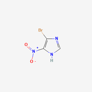 molecular formula C3H2BrN3O2 B1384150 4-溴-5-硝基-1H-咪唑 CAS No. 6963-65-1