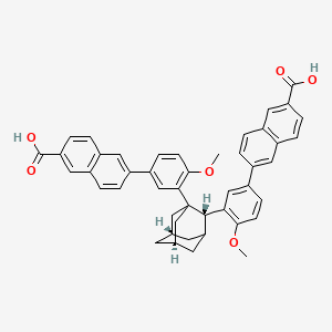 molecular formula C46H40O6 B13841504 Adapalene Dimer Impurity 