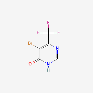 molecular formula C5H2BrF3N2O B1384152 5-Bromo-6-(trifluoromethyl)pyrimidin-4-ol CAS No. 942060-14-2