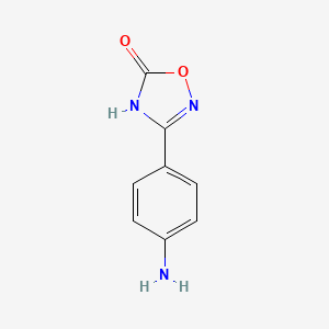 molecular formula C8H7N3O2 B1384154 3-(4-aminophenyl)-1,2,4-oxadiazol-5(4H)-one CAS No. 864680-71-7