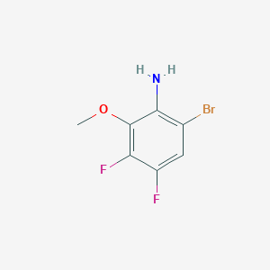 molecular formula C7H6BrF2NO B13841574 6-Bromo-3,4-difluoro-2-methoxyaniline 