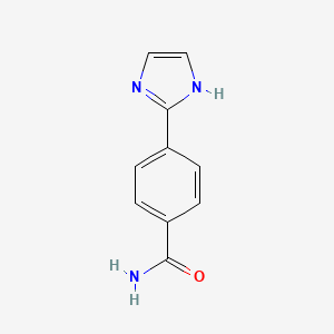 molecular formula C10H9N3O B13841585 4-(1H-imidazol-2-yl)benzamide CAS No. 4278-12-0