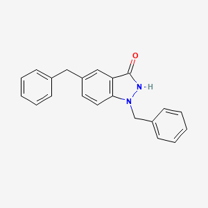 molecular formula C21H18N2O B13841660 1,5-Dibenzyl-1H-indazol-3-ol 