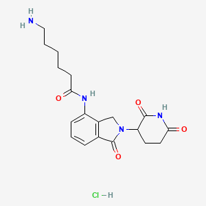 molecular formula C19H25ClN4O4 B13841681 Lenalidomide-CO-C5-amine HCl 