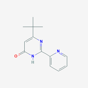 molecular formula C13H15N3O B1384169 4-叔丁基-6-羟基-2-(2-吡啶基)嘧啶 CAS No. 874606-55-0