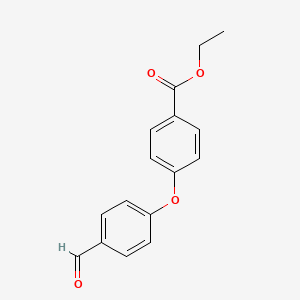 molecular formula C16H14O4 B13841719 Ethyl 4-(4-formylphenoxy)benzoate 