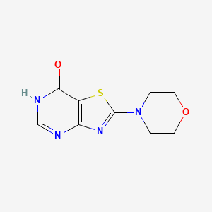 molecular formula C9H10N4O2S B1384172 2-(morpholin-4-yl)[1,3]thiazolo[4,5-d]pyrimidin-7(6H)-one CAS No. 99967-88-1