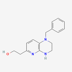 molecular formula C16H19N3O B13841720 2-(1-benzyl-3,4-dihydro-2H-pyrido[2,3-b]pyrazin-6-yl)ethanol 
