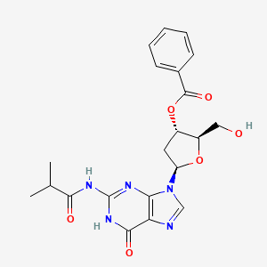 molecular formula C21H23N5O6 B1384173 N2-Isobutyryl-3'-O-benzoyl-2'-deoxyguanosine CAS No. 63660-23-1
