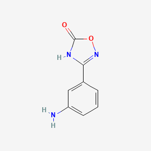molecular formula C8H7N3O2 B1384174 3-(3-aminophenyl)-1,2,4-oxadiazol-5(4H)-one CAS No. 503469-36-1