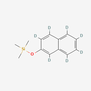 molecular formula C13H16OSi B13841819 2-[(Trimethylsilyl)oxy]naphthalene-d7 