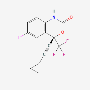 molecular formula C14H9F3INO2 B13841849 (S)-4-(cyclopropylethynyl)-6-iodo-4-(trifluoromethyl)-1H-benzo[d][1,3]oxazin-2(4H)-one 