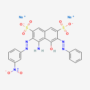 molecular formula C22H14N6Na2O9S2 B1384188 酸性蓝 29 CAS No. 5850-35-1