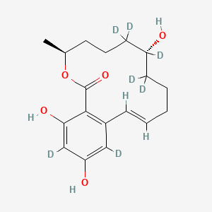 molecular formula C18H24O5 B13841894 a-Zearalenol-d7 