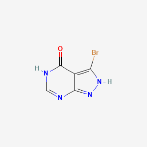 molecular formula C5H3BrN4O B1384192 3-Bromo-1,5-dihydro-4H-pyrazolo[3,4-d]pyrimidin-4-one CAS No. 54738-73-7